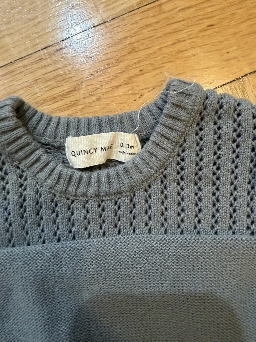 Quincy Mae 0-3 month baby onesie 100% organic cotton